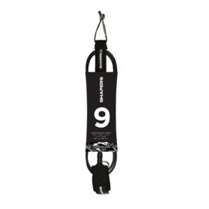 9ft Shapers Longboard Leash: Ankle-Black/Blue/Pink