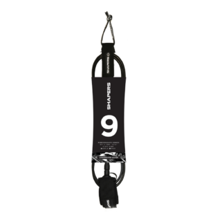 9ft Shapers Longboard Leash: Ankle-Black or Blue